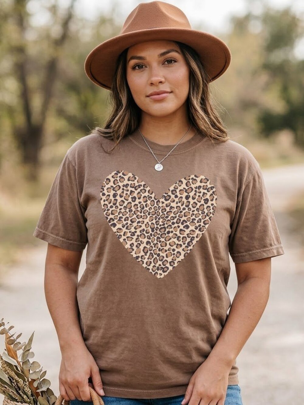 Leopard Heart Graphic Tee